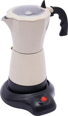 A studio shot of an electric coffee maker.