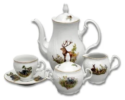 Produktbild von Bernadotte, Kaffeeservice, Jagdmotiv, Thun, 15-teilig