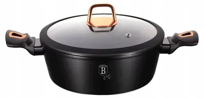 Produktbild von Berlinger Haus Black ROSE LP-BH-115L Sauteuse inkl. Deckel, Aluminium, 28 cm Durchmesser, Induktionsherd-geeignet, Antihaftbeschichtung