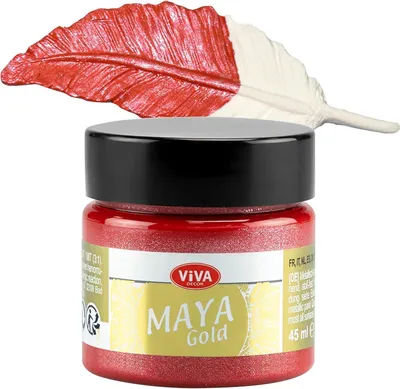 Produktbild von ViVA DECOR Maya Gold 45 ml feuerrot