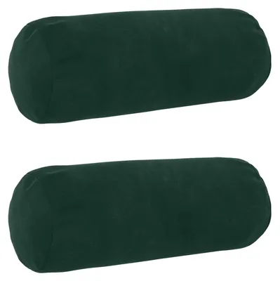 Immagine prodotto di vidaXL Cuscini con federe HEERLEN, confezione da 2, verde scuro, in velluto