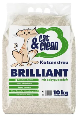 Produktbild von Katzenstreu mit Babypuderduft 10kg