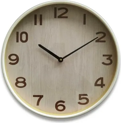 Image de Horloge murale Versa cristal bois MDF 4,5 x 40 x 40 cm