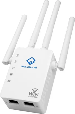 Produktbild von GigaBlue Ultra Repeater 1200MBit/s (dwuzakresowy 2.4 i 5GHz AC1200 WLAN, 4x anteny 3dBi, 2x Ethernet)