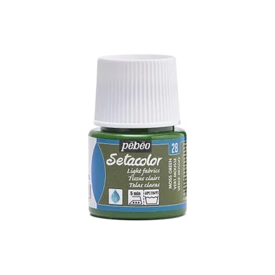 Image de Pébéo Setacolor Light Fabrics 45 ml, Moosgrün