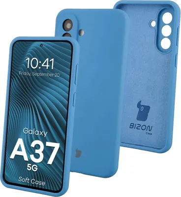 Produktbild von Silikon Handyhülle für Galaxy A37 5G, Bizon Soft Case, Blau