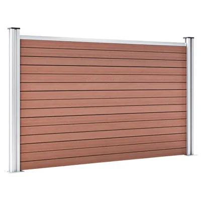 Obrázek produktu pro vidaXL Zahradní plot WPC 180×105 cm hnědý