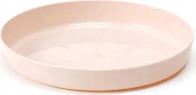 Image de Cache-pot beige clair 28x4,1 cm plastique