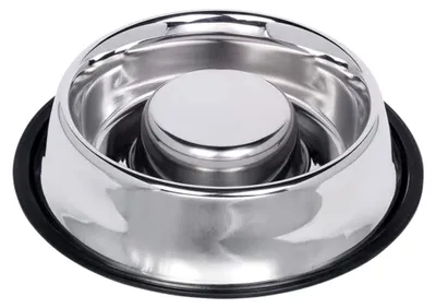Produktbild von Anti-Schling-Edelstahlnapf, rutschfest, 1,35 ltr, 30 cm, 1 Stück