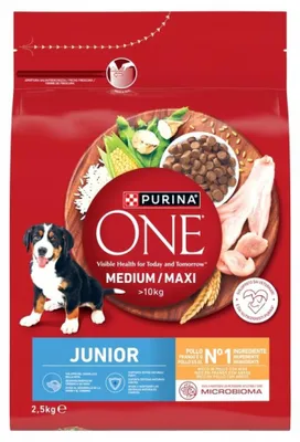 Productafbeelding van PURINA ONE MED/MAX Junior Kip & Rijst 2, 5 kg
