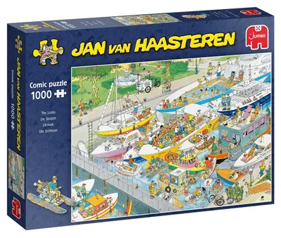 Produktbild von Jumbo Spiele Jumbo Jan van Haasteren Die Schleuse 1000 Teile Puzzle (19067)