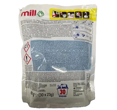 Obrázek produktu pro Kapsle na Praní Mill Professional, 30 ks - Vysoce Účinné Dvojbarvé Prací Kapsle