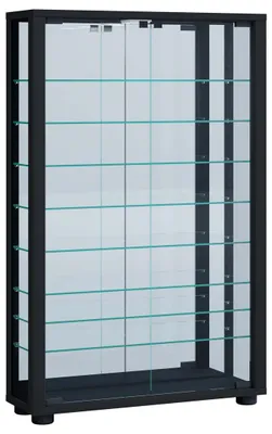Zdjęcie produktu dla Szklana obudowa wisząca | Wyświetlacz szklany z bezpiecznym szkłem ESG | Wymiary ok. H. 115 xx W. 59 x D. 18 cm| Wiszące szkło szafki | Nowoczesne i oszczędne miejsce | Szklana szafka ekspozycyjna - Vitrosa Maxi Mirror