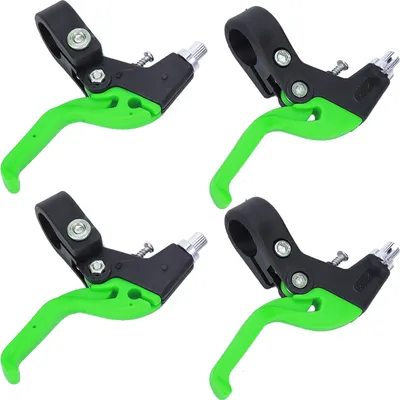 Produktbild von Fahrradbremsgriff, langlebiger Bremshebel für Kinderfahrräder, ergonomisch, schwarz-grün für 22.2mm Lenkerdurchmesser, unverzichtbares Ersatzteil
