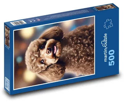 Produktbild von martinpuzzle - Puzzle 500 Teile - Pudelwelpe