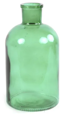 Produktbild von Countryfield Blumenvase - mintgrun - transparentes Glas - Apothekerflasche - 14 x 27 cm
