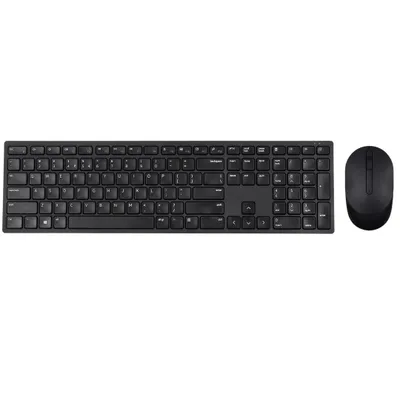 Produktbild von DELL Pro-Tastatur und -Maus – KM5221W - US international (QWERTY) - schwarz, Volle Größe (100%), Kabellos, RF Wireless, QWERTY, Schwarz, Maus enthalten