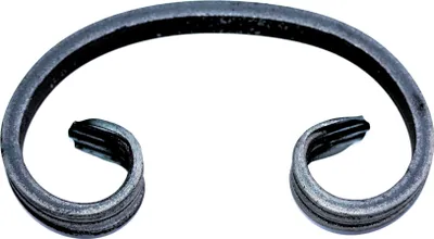 Produktbild von C Bogen geschmiedet aus 12x6mm Eisen, Zaun Schnörkel Schmiedeeisen 130x70mm