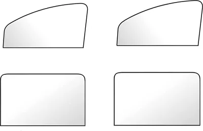 Produktbild von 4 Stück Auto Sonnenschutz - Magnetisches Vorhang für UV-Schutz und Hitzeschutz - Datenschutz - Schwarz