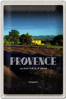 Produktbild von Blechschild Reise 20x30cm Provence-Alpes-Côte d'Azur France