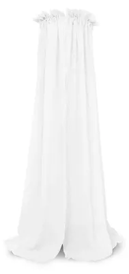 Produktbild von Jollein - Betthimmel Vintage "White" 155cm - Rosa Baldachin für Babys & Kinder - Himmel für Babybetten - Bett Schleier weiß - Schlafzimmerdekoration