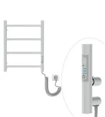 Obrázek produktu pro ELNA Elektrický sušák ručníků / Koupelnový radiátor elektrický MINI 35W 505 x 400 mm energeticky úsporný IP44 / Topný žebřík / Vyhřívaný držák ručníků