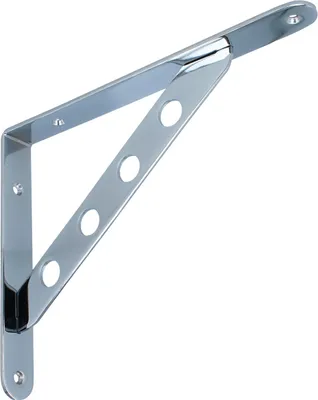 Produktbild von Garderobenkonsole Kleiderbügelhalter 250x195mm Regalkonsole Regalhalterung Regalwinkel Chrom glänzend