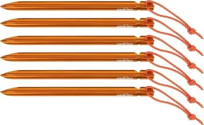 Produktbild von Famanu Zeltpflöcke 15 cm 6 Stück orange - Unisex