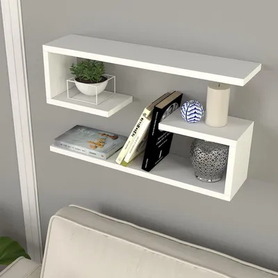 Immagine prodotto di Savogna - Mensola, 60x15x18h cm Bianco, 4 Ripiani