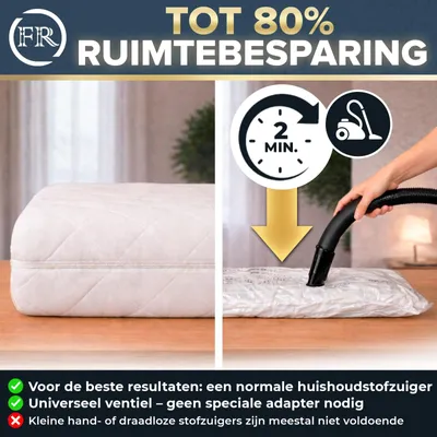 Produktbild von Vakuumbeutel Matratzen Vakuumtasche - XXL - Bis 200 x 160 cm - Wiederverwendbar - Für Transport und Umzug