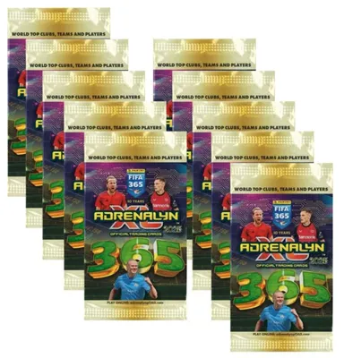 Image de Panini ADRENALYN XL FIFA 365 2025 10 Packs of 60 Football Cards