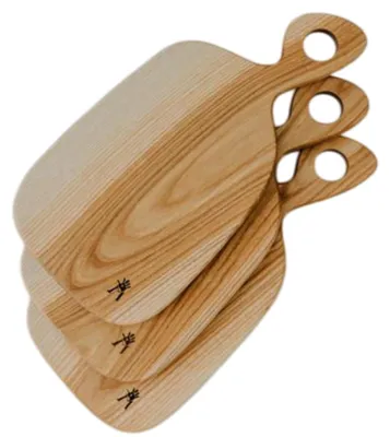 Produktbild von Schneidebrett Esche klein 3er Set – Massivholz Küchen- und Servierbrett 17 x 31 x 1,9 cm Esche Holzbrett robust langlebig stabil hochwertig nachhaltig