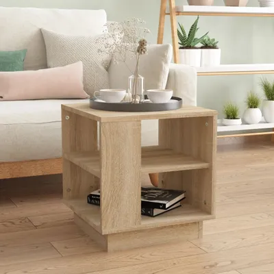 Produktbild von "2026 Promotion" Couchtisch Wohnzimmer - Kaffeetisch - Sonoma-Eiche 40x40x43 cm Holzwerkstoff - Sofatisch CC27429