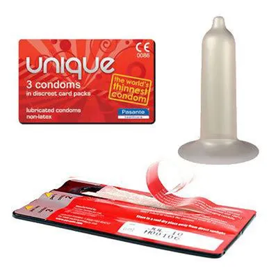 Produktbild von Pasante Unique Latexfreie Kondome 3 Stück