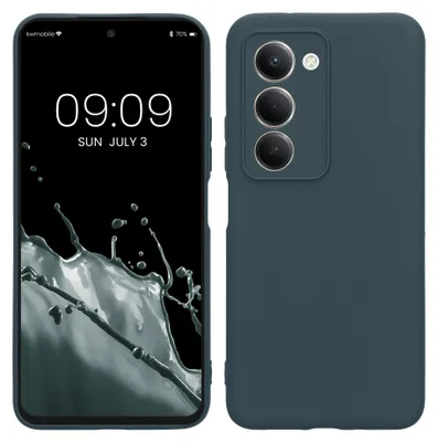 Produktbild von kwmobile Handyhülle für Xiaomi Redmi 15 5G Hülle - weiches Handy Silikon Case - Schutzhülle Cover - Dunkler Schiefer
