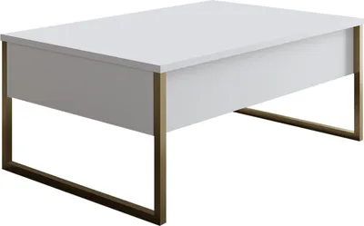 Produktbild von Skye Decor, Luxe - White, Gold, Couchtische, Weiß, 90 x 40 x 60 cm