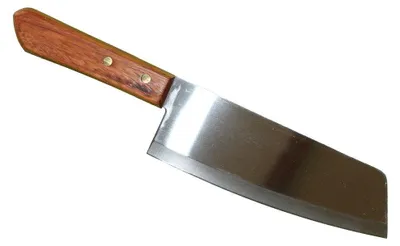 Produktbild von 055 Thailand Küchen-Messer mit Holzgriff 31,5 cm, 6,2 cm breit, Fleisch Gemüse Messer rostfrei, AAF Nommel ®
