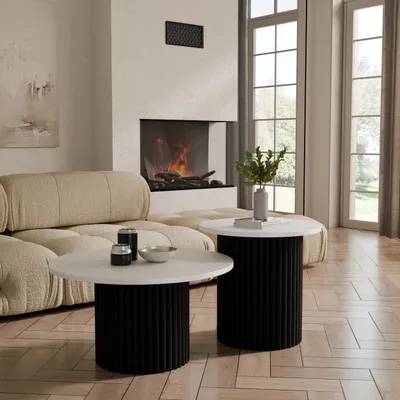 Zdjęcie produktu dla Stolik Kawowy LUNAR 2w1 do salonu nowoczesny