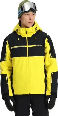 Produktbild von SPYDER Titan Herren Skijacke mit abnehmbarer Kapuze gelb XXXL