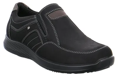 Produktbild von Jomos Slipper Campus Leder schwarz extra weit