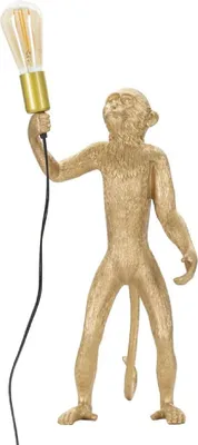 Zdjęcie produktu dla Lampa stołowa o Ferretti monkey E27 Ø 26x34x55 cm złota