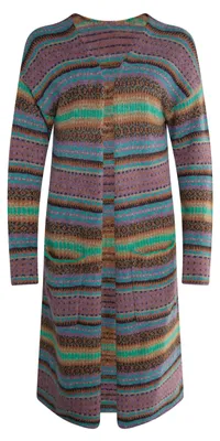 Produktbild von Gaya damen cardigan - violett mehrfarbig, XL