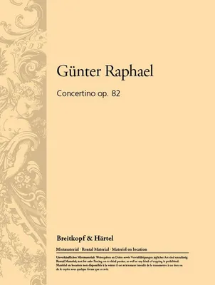 Produktbild von Concertino op.82 für Flöte und Orchester für Flöte und Klavier