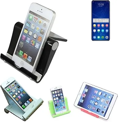 Produktbild von K-S-Trade Handy-Ständer kompatibel mit ZTE Axon 31 5G faltbarer Tischständer Smartphone Tablet Halterung Reise
