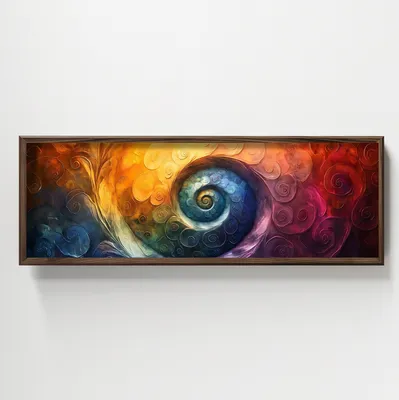 Produktbild von Wallity, HUM017, Dekoratives gerahmtes MDF-Gemälde, Mehrfarbig, 100 % MDF, 120 x 40 x 3,5 cm