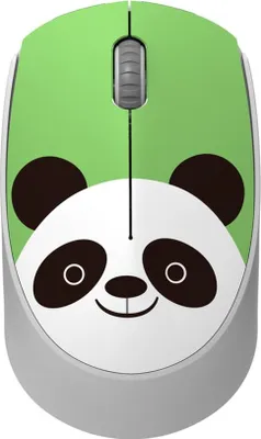 Image de INF Souris sans fil Cartoon - Design Ours Vert, 2.4G Ergonomique Optique