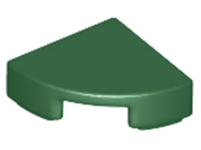 Produktbild von Lego® 1x1 Fliesen Rundecke 25269 - 10 Stück Dunkelgrün