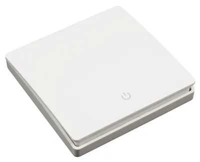 Produktbild von Funk-Wandtaster McPower "Kinetic", 1-fach, Funktion ohne Batterie, max. 200m, IP66