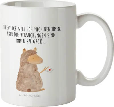 Produktbild von Mr. & Mrs. Panda Plastikbecher Alpaka Fahne - Weiß - Geschenk, Lama, Kinderbecher, Pott, Trinklernbecher, Alpakas, Henkelbecher, Schulkind Tasse, Liebe, Lamas