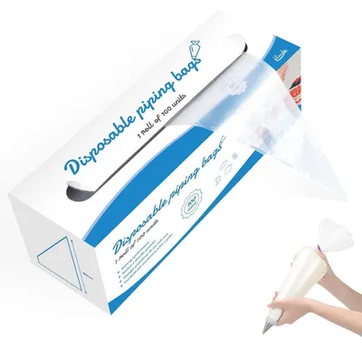Obrázek produktu pro Jednorázové cukrářské sáčky, 100 kusů, 40 cm, extra silné, odolné proti protržení, vhodné pro dorty, cupcakes a dezerty